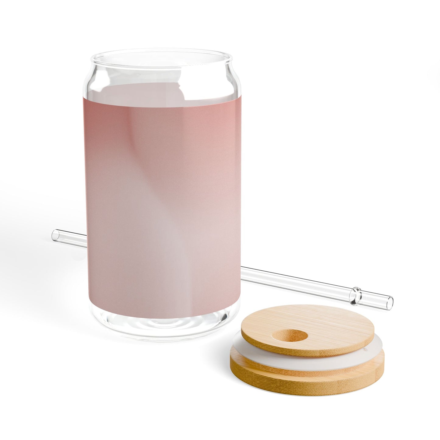 Rose Red Fade Sipper Glass, 16oz