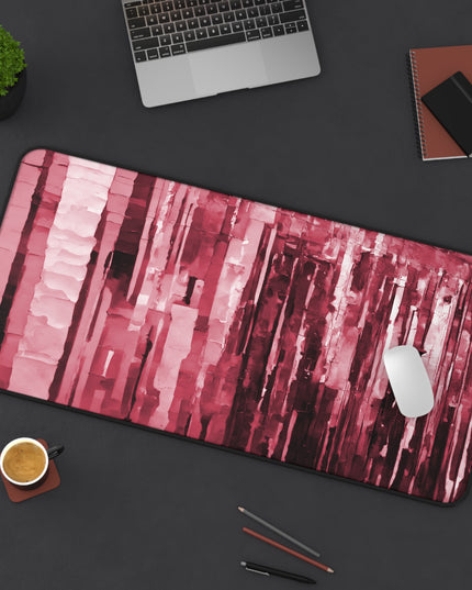 Striped Ruby 16" x 32" Desk Mat