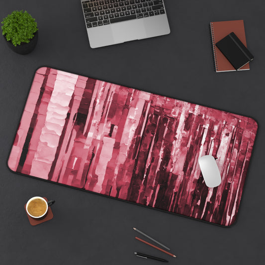 Striped Ruby 16" x 32" Desk Mat