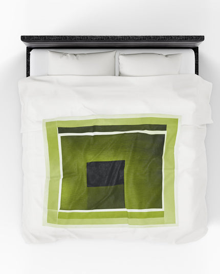 Lemongrass Shadow Velveteen Plush Blanket, 50" x 60"