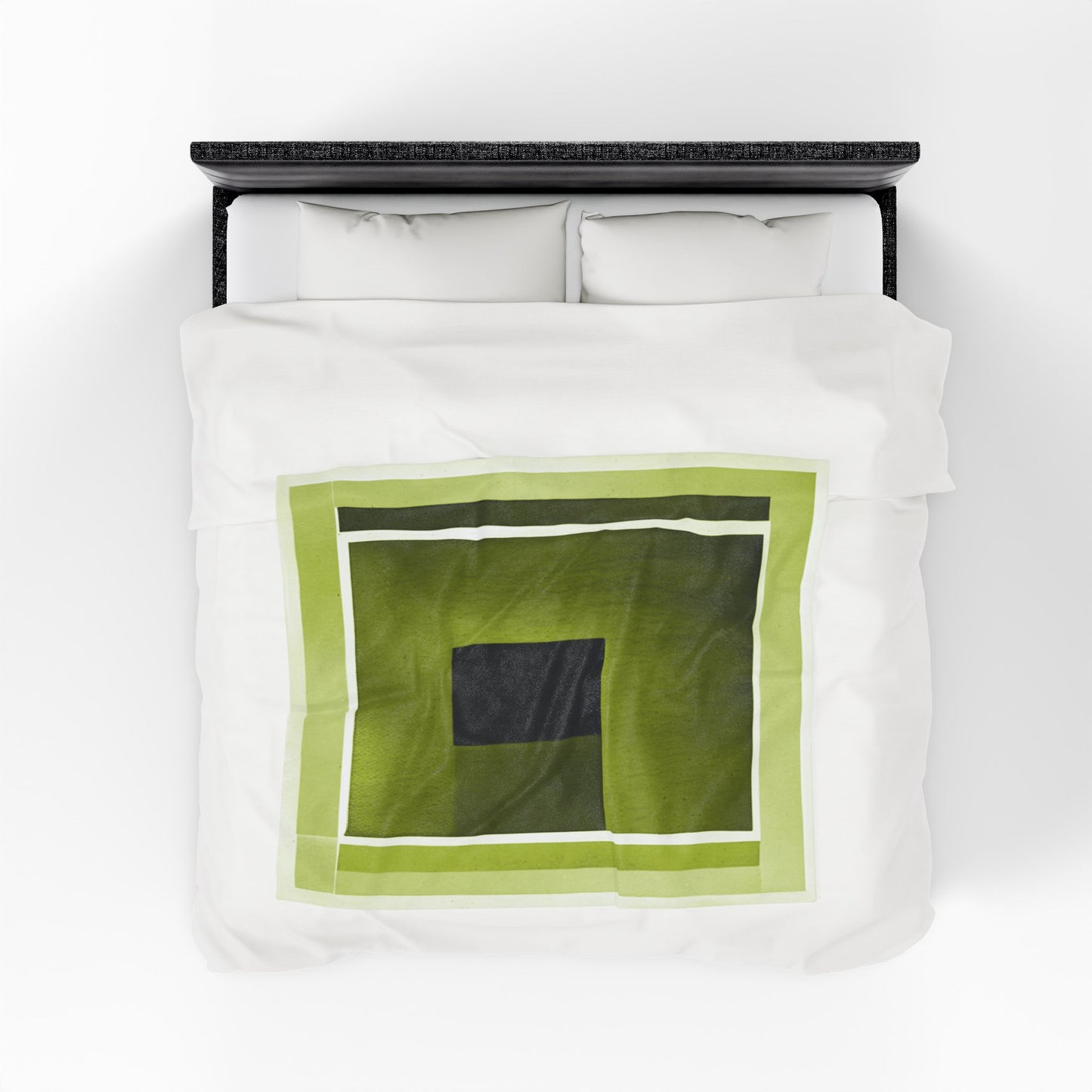 Lemongrass Shadow Velveteen Plush Blanket, 50" x 60"