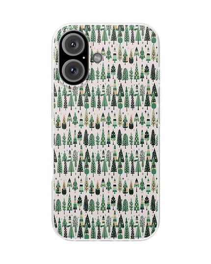 Mini Vintage Green Trees Iphone 16 Flexi Case