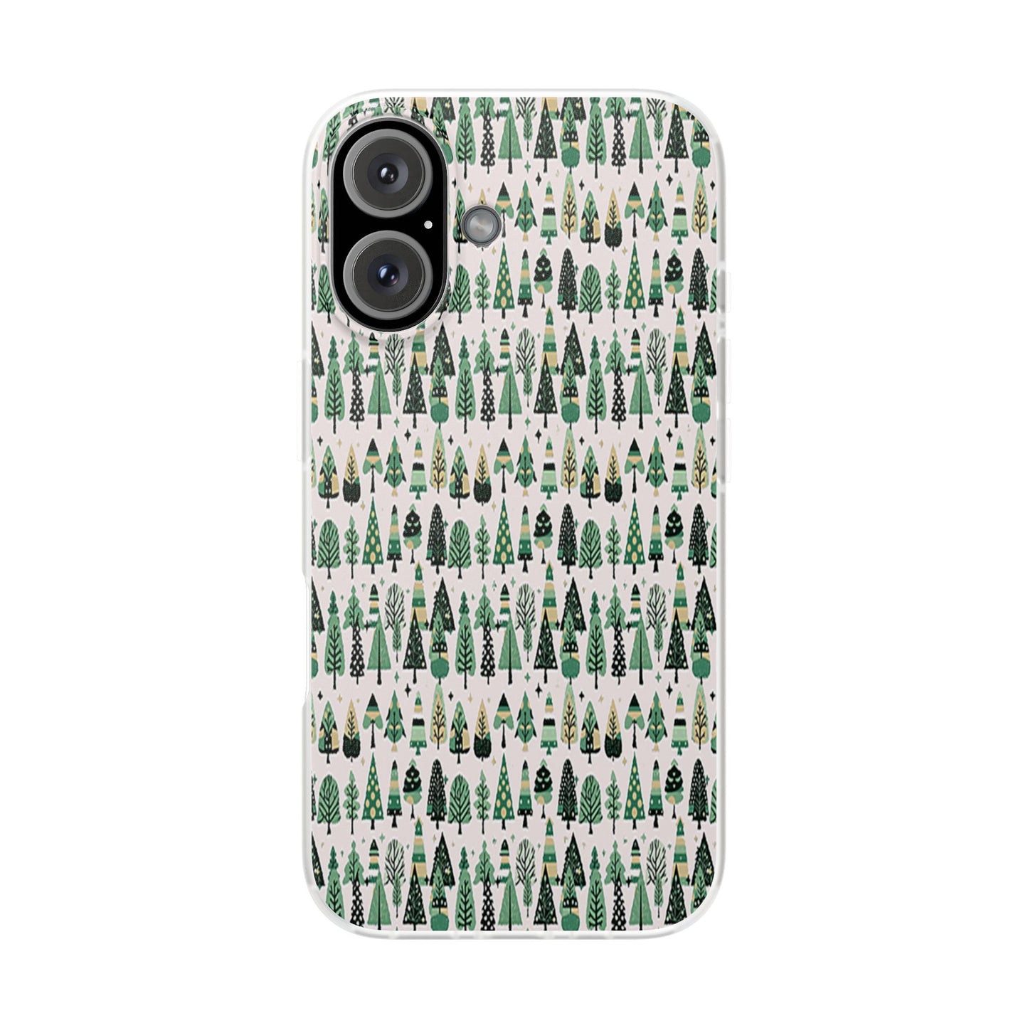 Mini Vintage Green Trees Iphone 16 Flexi Case