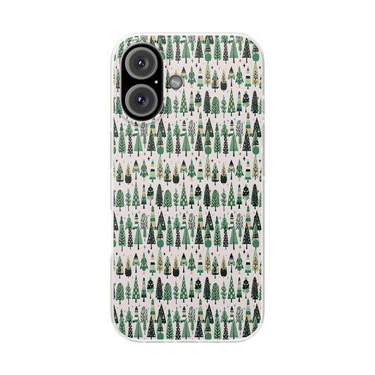 Mini Vintage Green Trees Iphone 16 Flexi Case
