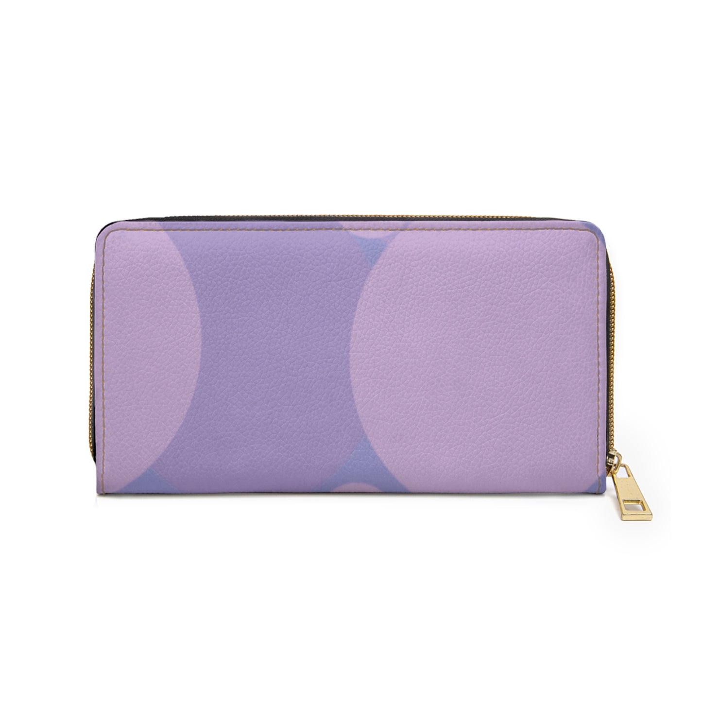 Pastel Purple Family Patches Elegant Abstract Zipper Wallet - Stylish & Functional Accessory for Everyday Use