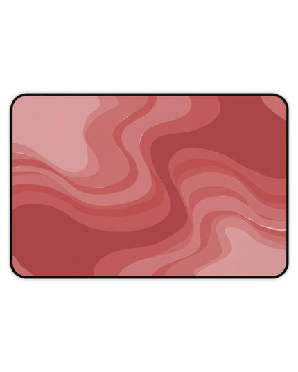 Power Red Wavey 12" x 18" Desk Mat