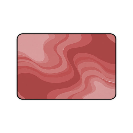 Power Red Wavey 12" x 18" Desk Mat