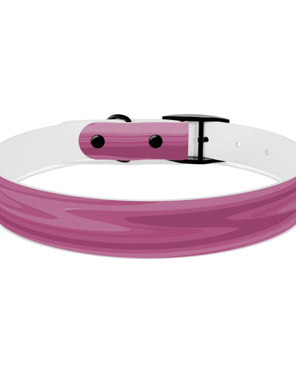 Pinky Mauve Wavey Large Dog Collar