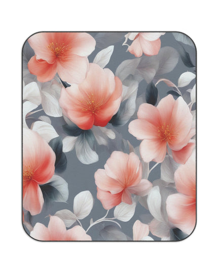 Red Blossom Floral Bunch 61" × 51" Picnic Blanket