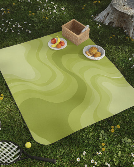 Lemon Wavey 61" × 51" Picnic Blanket