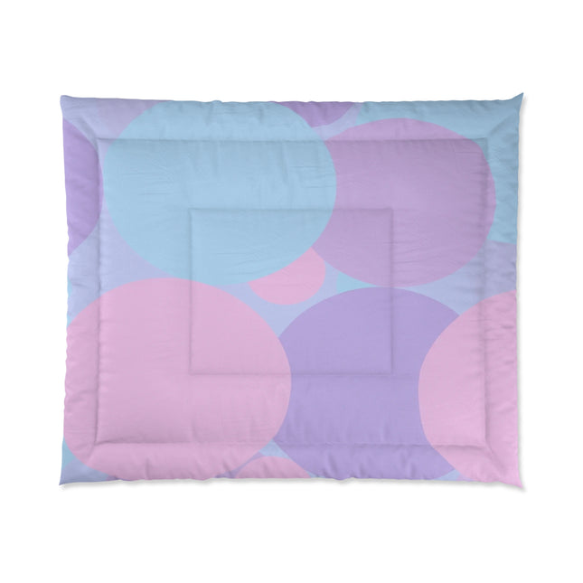 Pastel Purple and Mauve Patches 104" × 88" Comforter