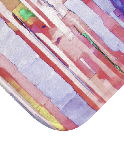 Striped Pastels Bath Mat, 24" x 17"