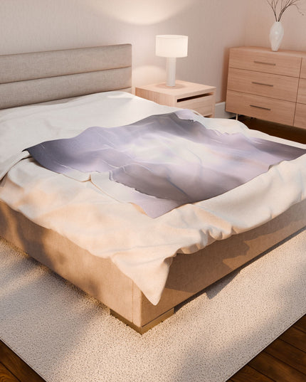 Sephia Sea Dark Fog Velveteen Plush Blanket, 50" x 60"