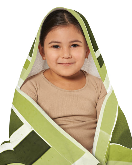 Lemongrass Shadow Youth Hooded Towel, 24" x 48"