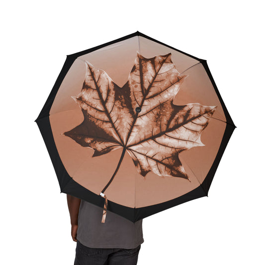 Soft Maple Leaf Foldable Umbrella - Compact & Chic
