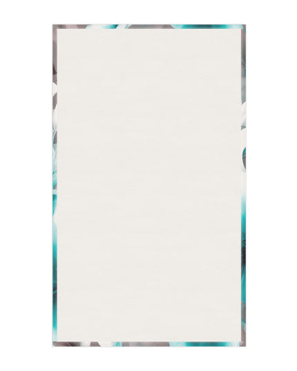 Tif Green Gray Floral Bunch Tea Towels (cotton, poly), 18" x "30