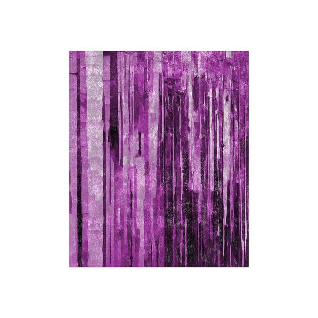 Striped Powder Lavender 50" x 60" Crushed Velvet Blanket