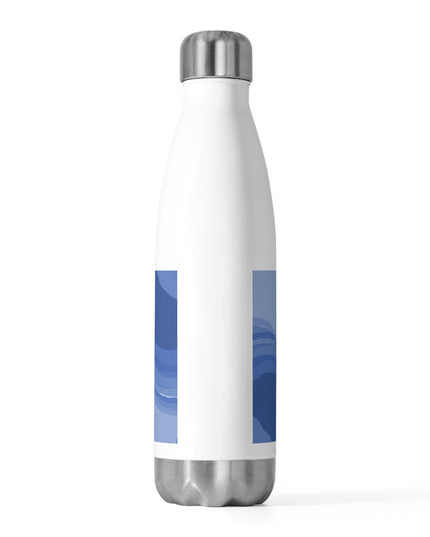Deep Blue Wavey 20oz Insulated Water Bottle