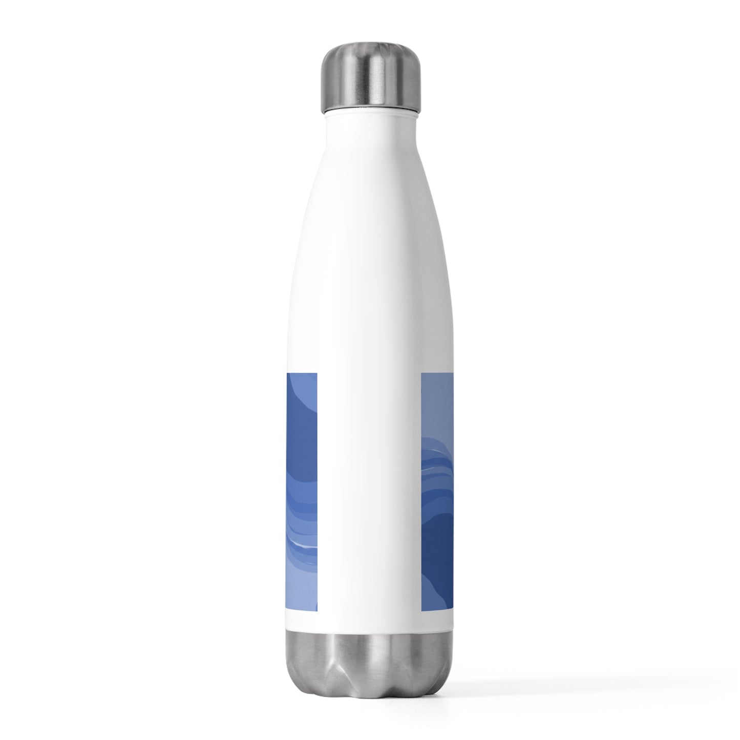 Deep Blue Wavey 20oz Insulated Water Bottle