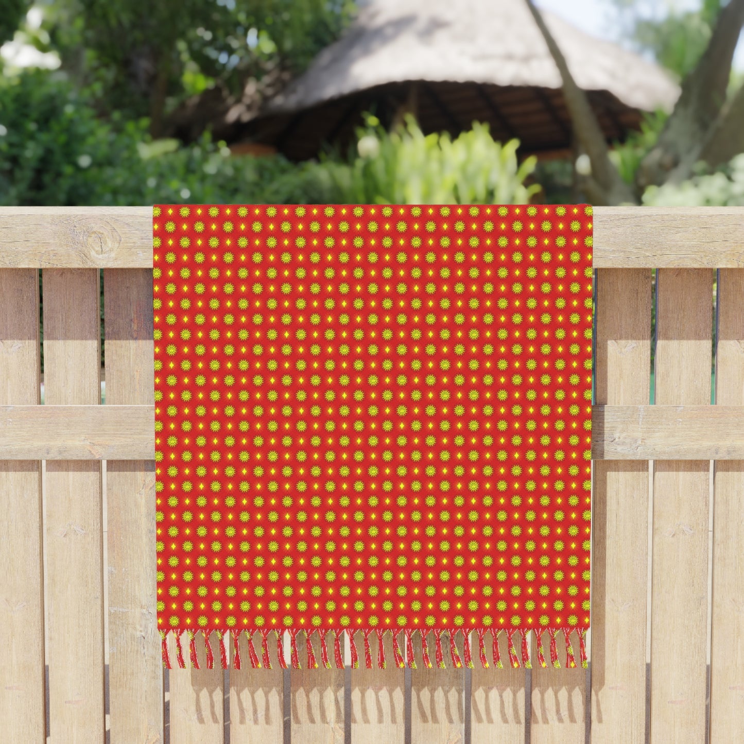 Late Evening Star-crossed Bodies Boho Beach Cloth, 38" × 81"