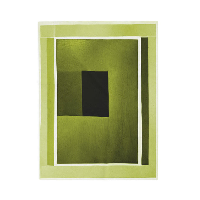 Lemongrass Shadow Velveteen Plush Blanket, 30" x 40"