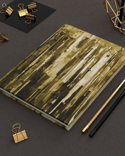 Striped Light Brown 5.75" x 8" Hardcover Journal Matte with 150 lined pages