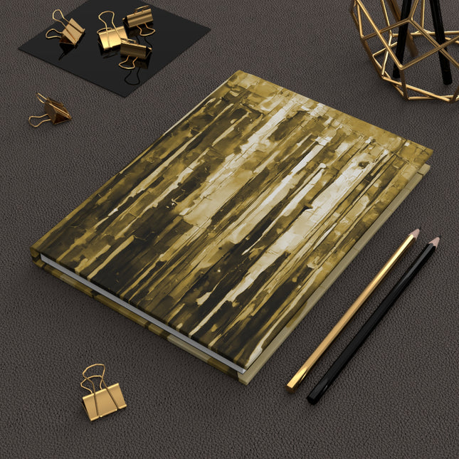Striped Light Brown 5.75" x 8" Hardcover Journal Matte with 150 lined pages