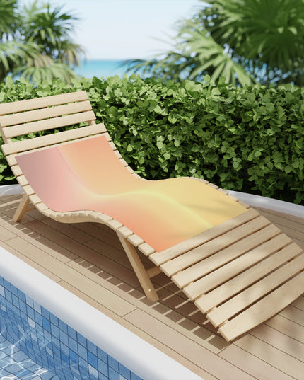 Hot Peach Fade Beach Towel, 24" x 44"