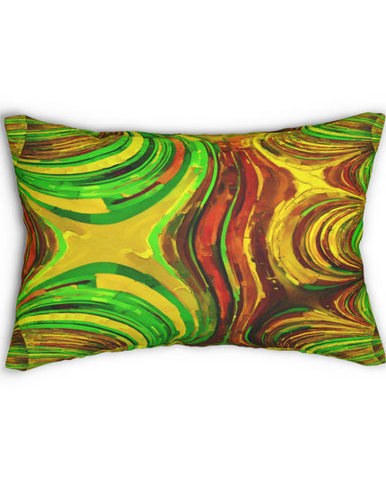 Uzi Spiral Beta Spun Polyester Lumbar Pillow, 20" x 14"