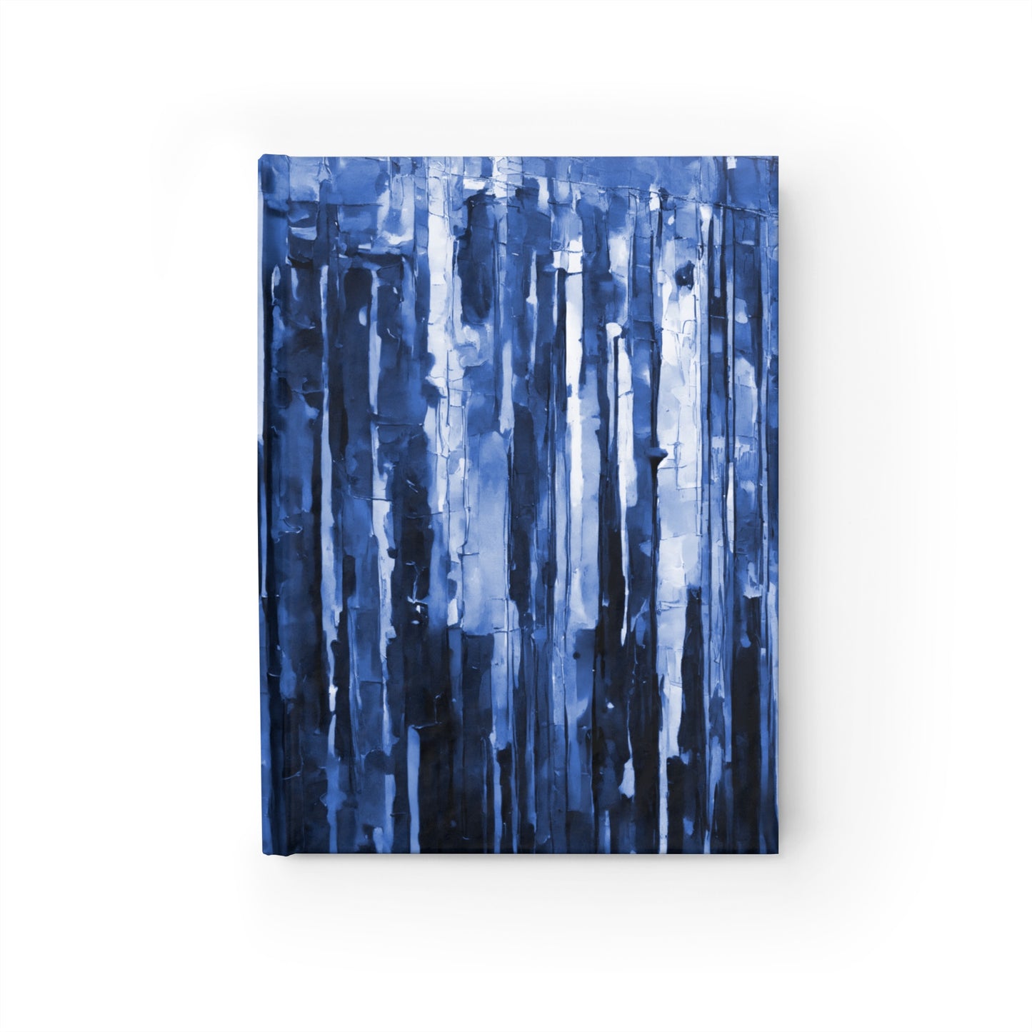 Striped Deep Blue 5" x 7" Journal - 128 Ruled Line pages
