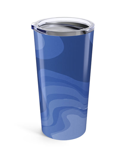Deep Blue Wavey Tumbler 20oz
