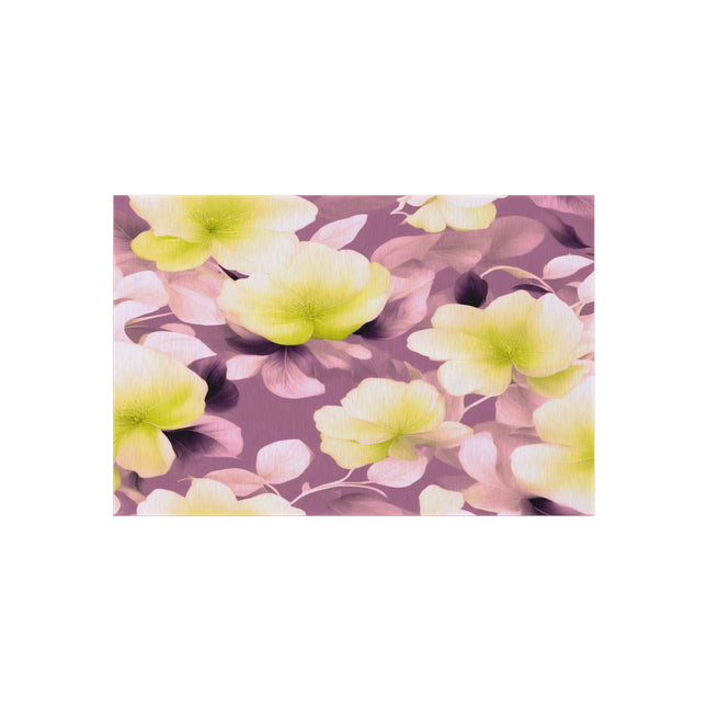 Lemon Blossom Floral Bunch Outdoor Rug, 48" x 72"