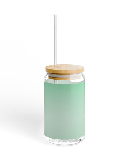 Mint Fade Sipper Glass, 16oz