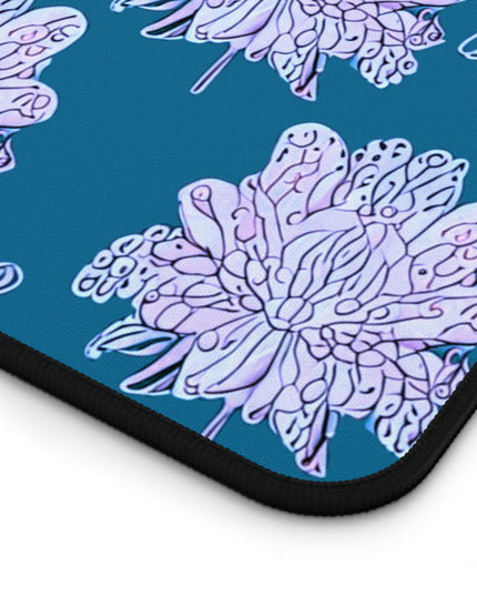 Lavender Floral Butterflies 12" x 22" Desk Mat