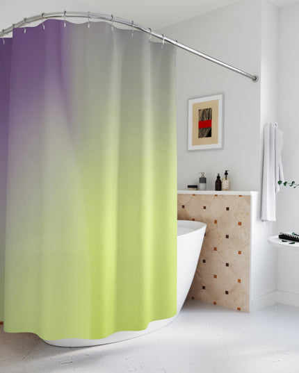 Purple Golden Fade Shower Curtains, 71" x 74"