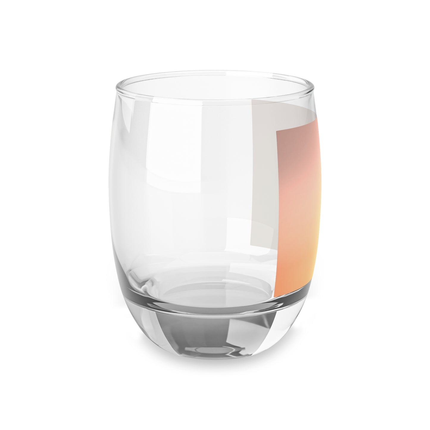 Hot Peach Fade Whiskey Glass, 6 oz
