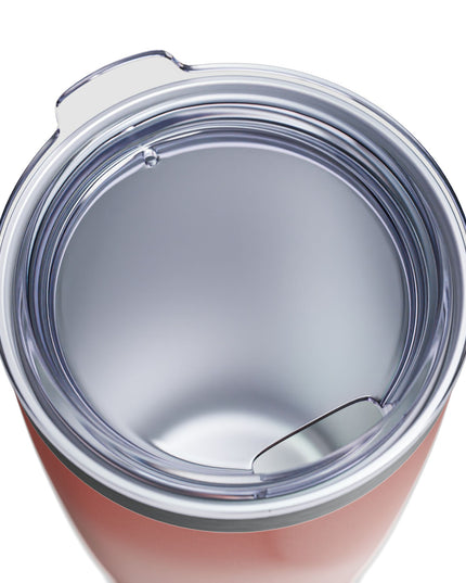 Rose Red Fade Ringneck Tumbler, 20oz in white