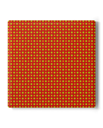 Late Evening Star-crossed Bodies Square Ceramic Coaster, 4" x 4"