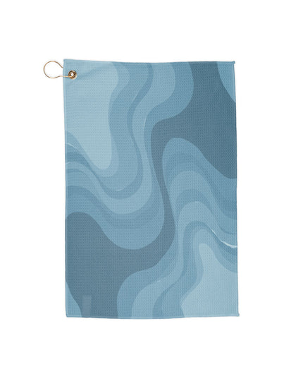 Sky Blue Wavey 16" x 24" Golf Towel