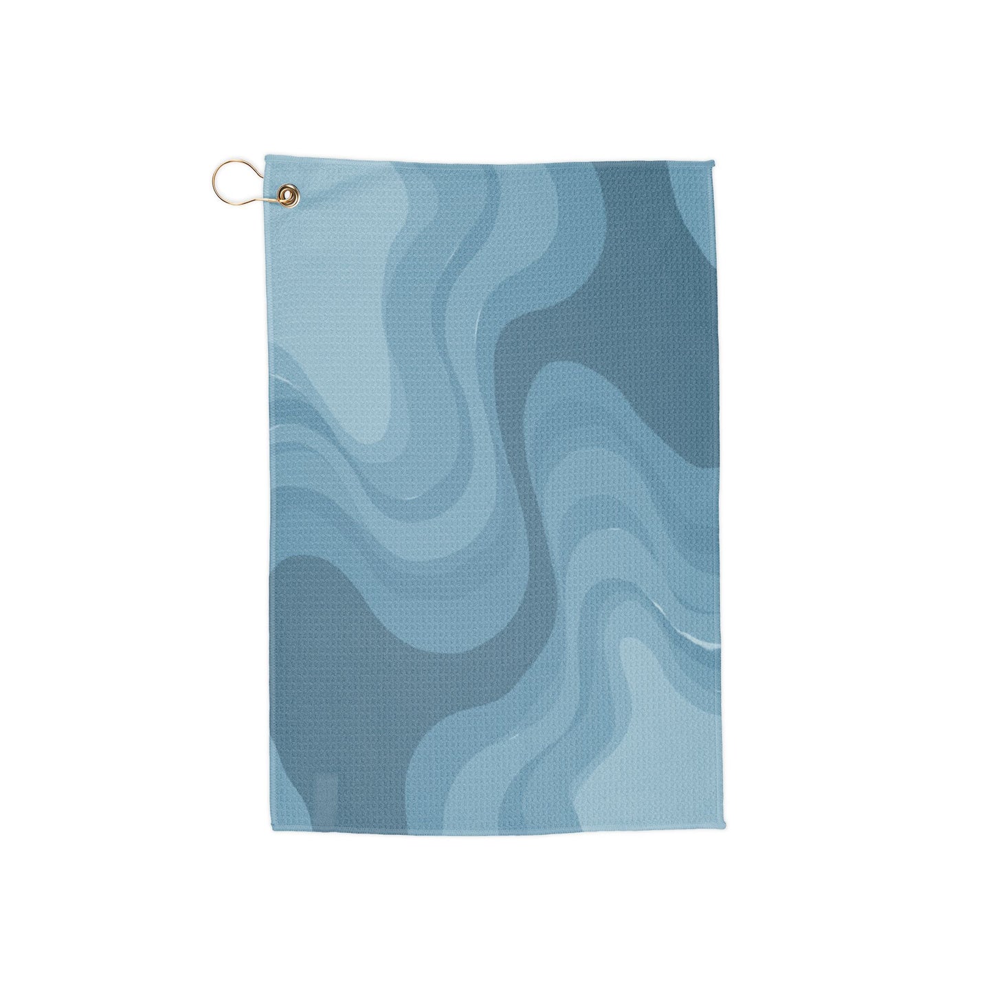Sky Blue Wavey 16" x 24" Golf Towel