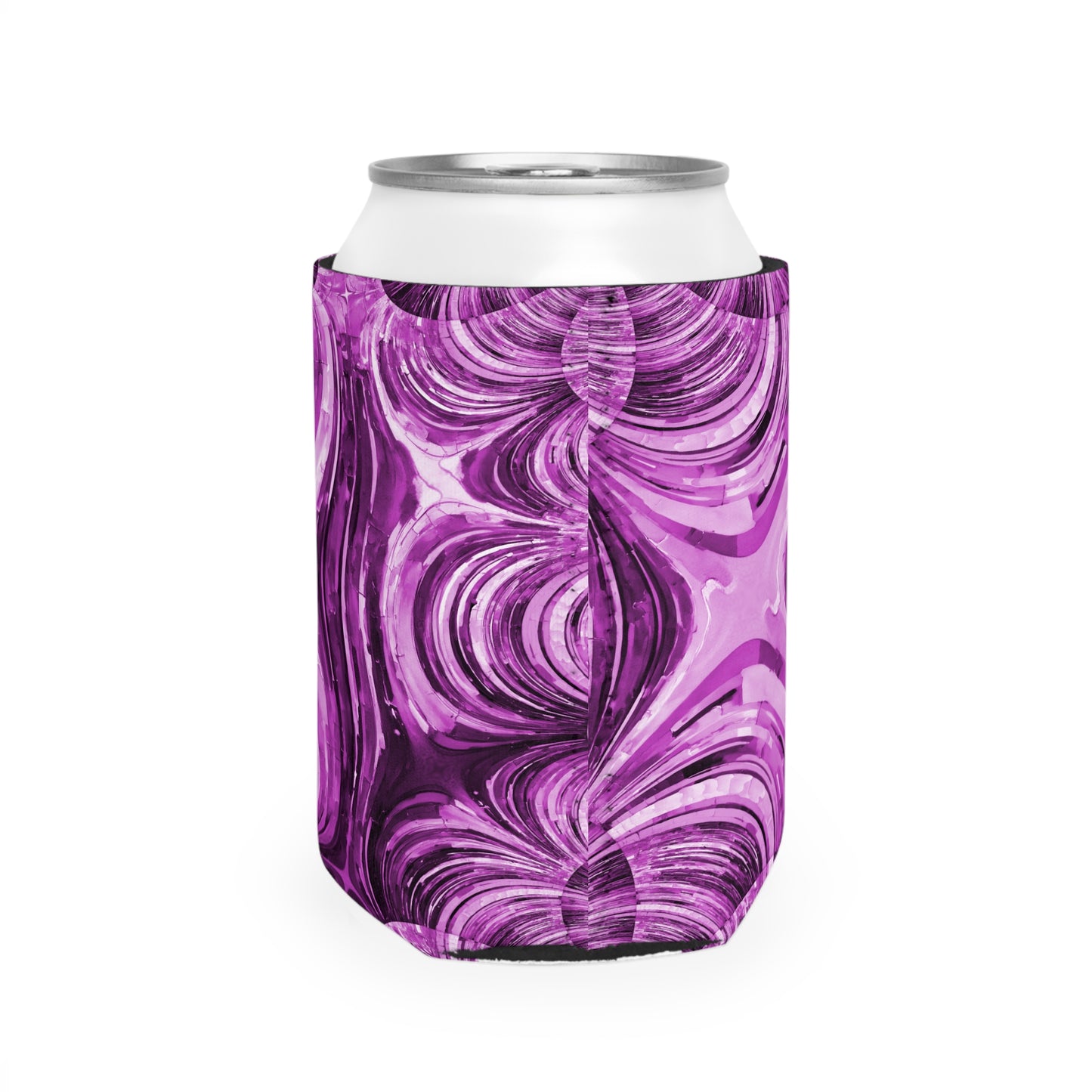 Uzi Spiral Powder Lavender 12 oz Can Cooler Sleeve