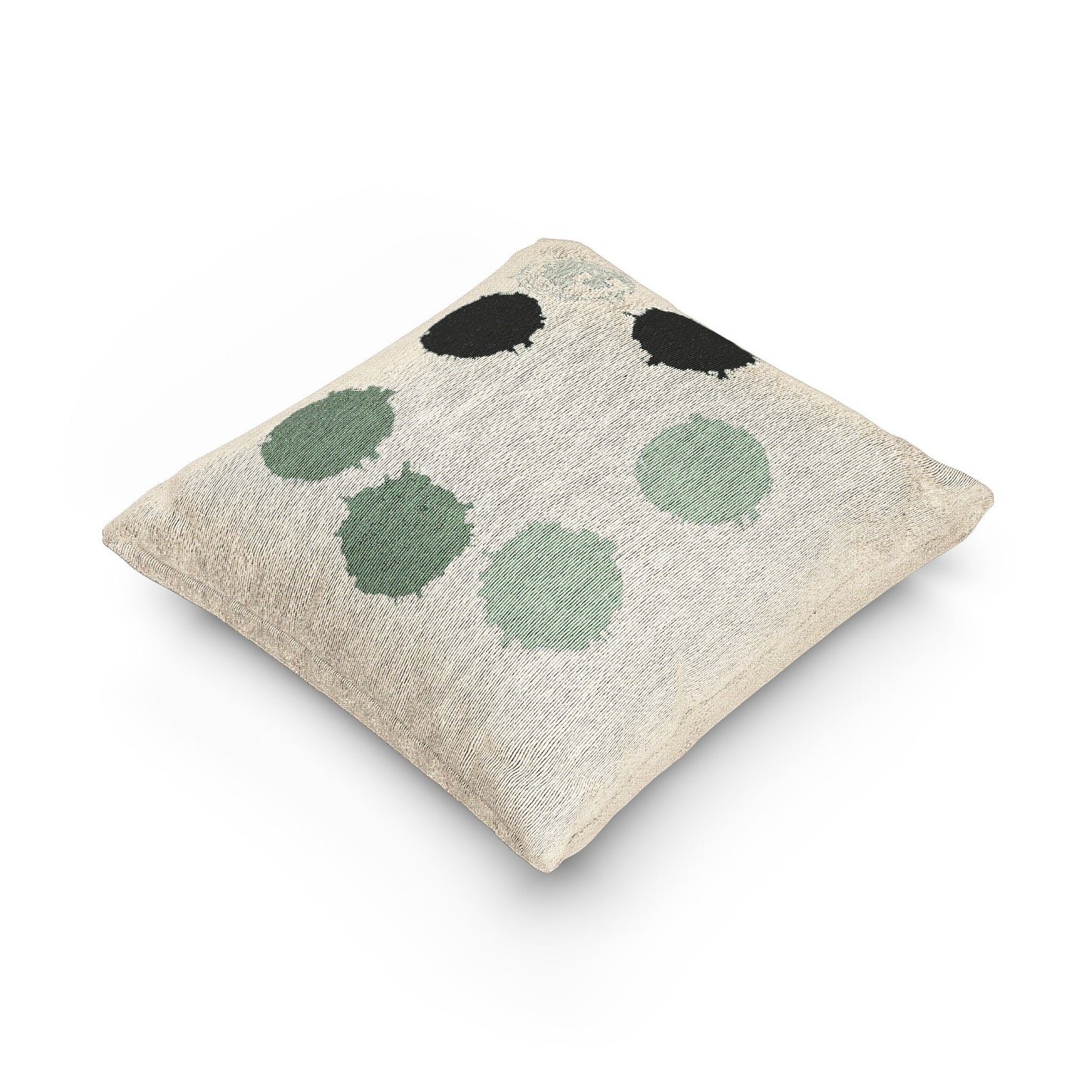 Mint Green Barrel Woven Pillow, 17" x 18"