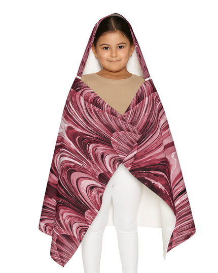 Uzi Spiral Ruby Youth Hooded Towel, 24" x 48"