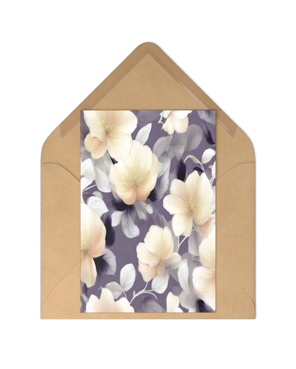 White Blush Floral Bunch Postcards (7 pcs)