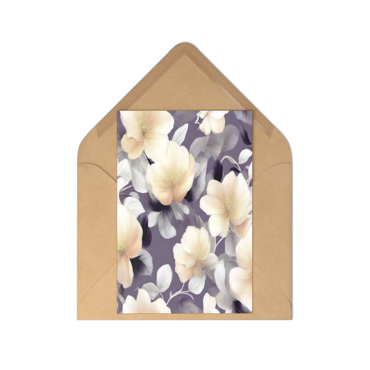 White Blush Floral Bunch Postcards (7 pcs)