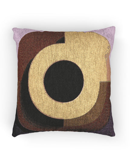 Golden Eyepiece Woven Pillow, 17" x 18"
