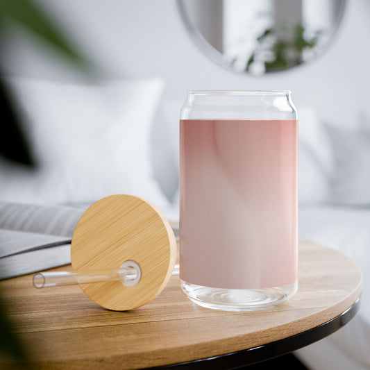 Rose Red Fade Sipper Glass, 16oz