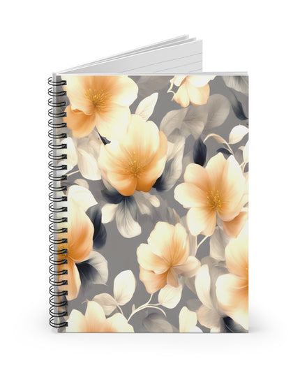 Soft Blossom Floral Bunch Spiral Notebook - Ruled Line, 6" x 8", 118 pages