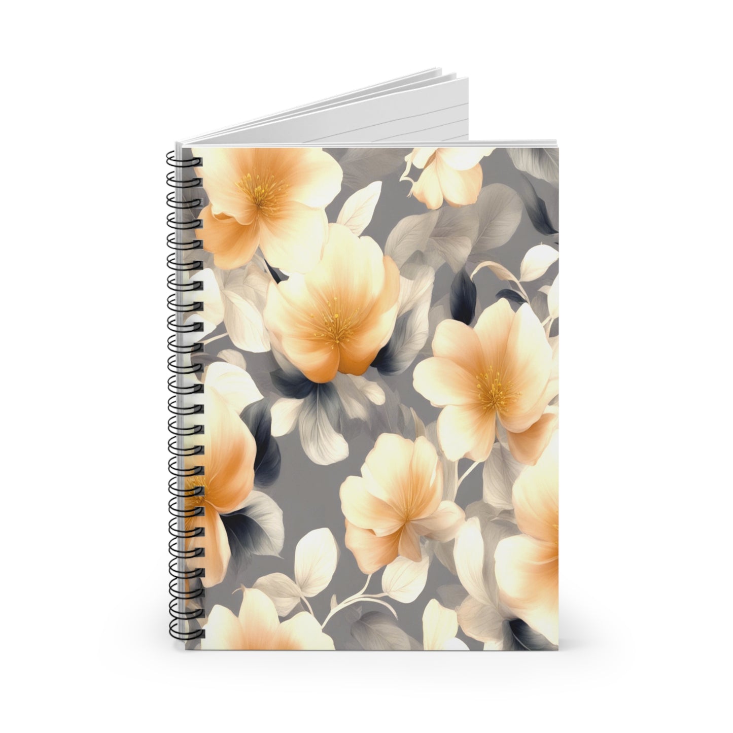 Soft Blossom Floral Bunch Spiral Notebook - Ruled Line, 6" x 8", 118 pages