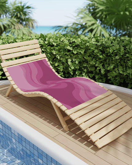 Pinky Mauve Wavey Beach Towel, 24" x 44"